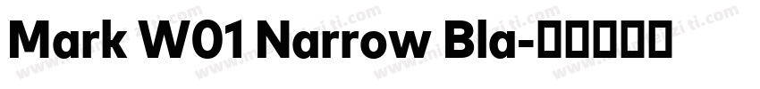 Mark W01 Narrow Bla字体转换